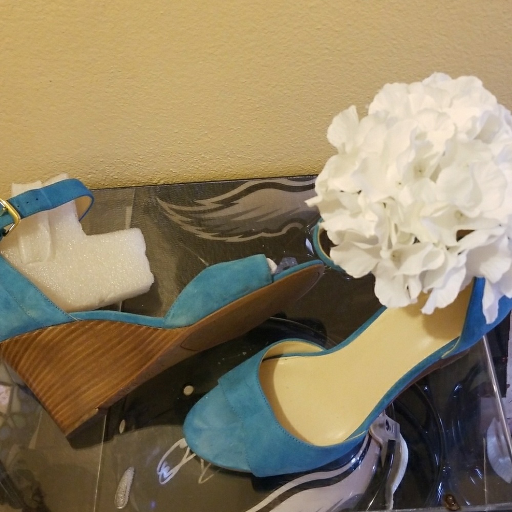 Turquoise Wedge by Nine West sz 10
